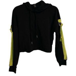 industrial cropped hoodie